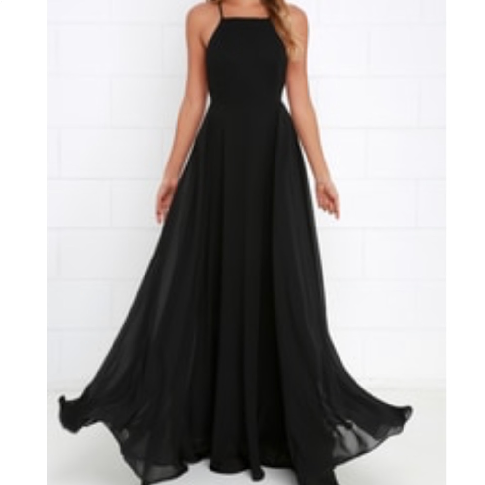 Lulus black maxi dress